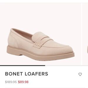 $190 Nine West Top of the line Blush/Tan Suede Leather Loafer. Brand new no box